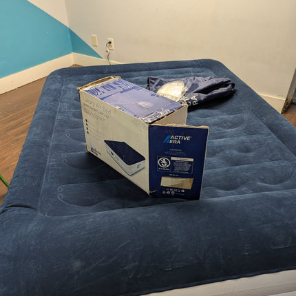 Active Era Luxury Air Mattress with Built-in Electric Pump & Raised Pillow