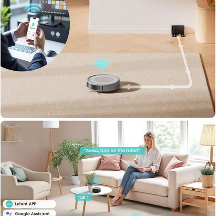 Lefant M310 Ultra Robot Vacuum and Mop, 6000Pa Suction with ToF Laser Navigation