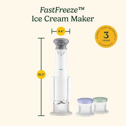 Cuisinart FastFreeze 5-in-1 Ice Cream Maker, Sorbet, Milkshakes, Slushies and Mi