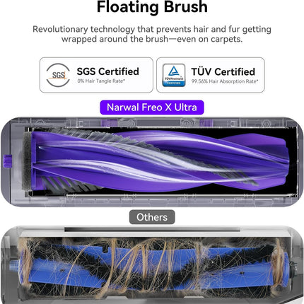 Narwal Freo X Ultra Robot Vacuum and Mop Combo, 8200Pa Robot Mop & Vacuum, Auto