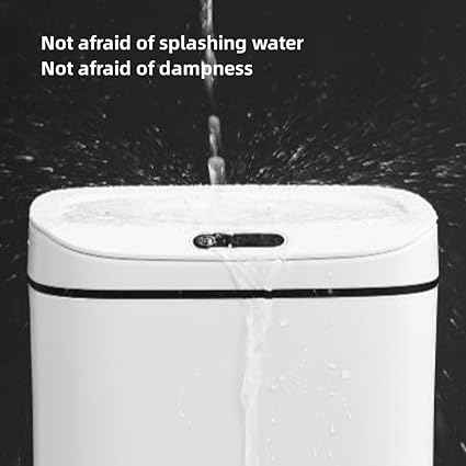Smart Bin with Intelligent Sensor,Automatic Bathroom Can with Smart Lid, Easy an