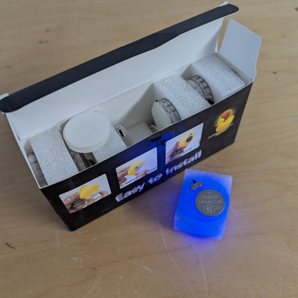 20Pcs LED Light Up Rubber Duck Plug, 16 Colors Changing LED Interior Car Light f