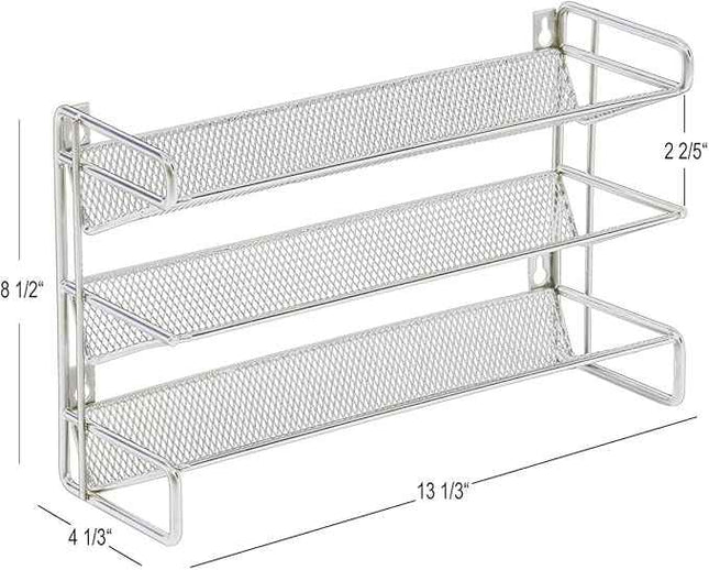 GONGSHI 3 Tier Spice Rack Organizer with 21 Empty Spice Jars, 386 Spice Labels,