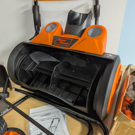 SuperHandy Electric Snow Thrower Walk-Behind Blower Corded AC 120V 18 inch Clear