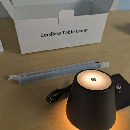 Rechargeable Table Lamps, Cordless Lamp with 6000mAh Battery Operated, Portable