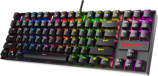 Redragon K552 Mechanical Gaming Keyboard 60% Compact 87 Key Kumara Wired Cherry