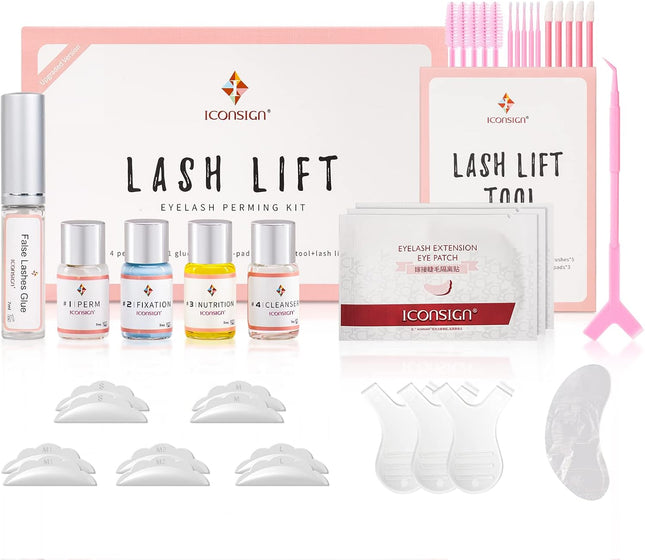 ICONSIGN Lash Lift Kit(2nd Generation), Professional Semi-Permanent Curling Eyel