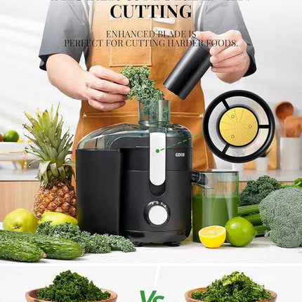 GDOR Juicer Machine, Electric Centrifugal Juicer with Titanium Enhanced Cut Disc
