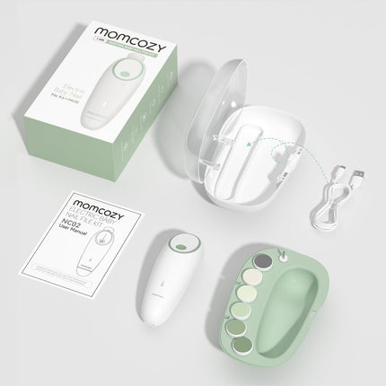 Momcozy Baby Nail File Electric, Gentle Baby Nail Trimmer Electric, Baby Nail Cl