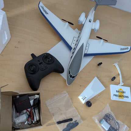 DEERC Z67 RC Plane, 3CH Remote Control Airplane with 6-Axis Gyro, Ready-to-Fly E