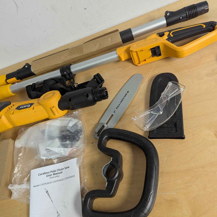 (No battery) 10 inch pole saw 1000w 5.7ft - 8.5 ft for dewalt 20v batrery