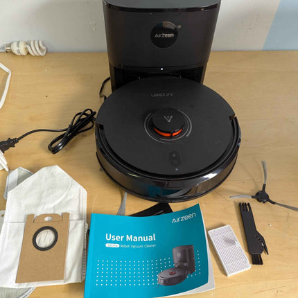 Airzeen Robot Vacuums and Mop, 3.3L Self-Emptying Robot Vacuum, 5000Pa Suction A