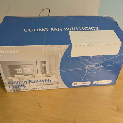 Ceiling Fans with Lights and Remote/APP Control, 41 inch Low Profile Flush Mount