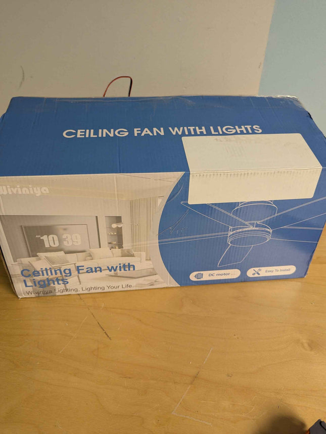 Ceiling Fans with Lights and Remote/APP Control, 41 inch Low Profile Flush Mount