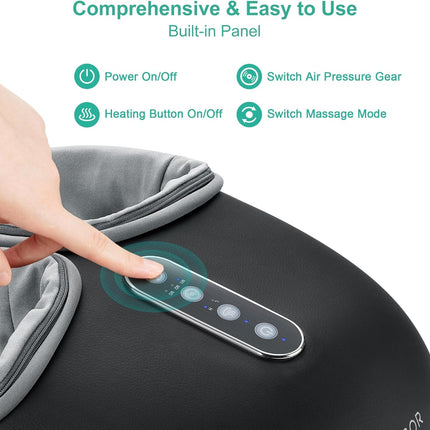 Medcursor Electric Shiatsu Foot Massager Machine with Soothing Heat, Deep Kneadi