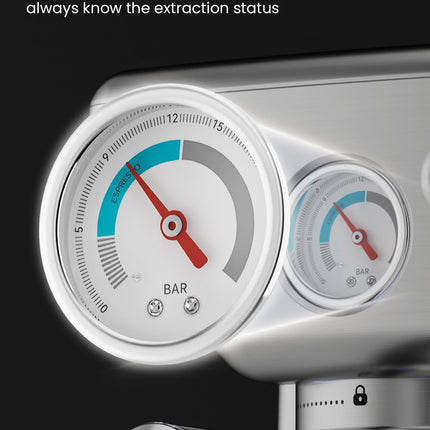 Neretva Espresso Machines, Professional 15 Bar Espresso Maker with Milk Frother,