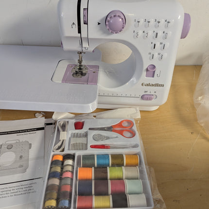Sewing Machine for Beginners with Extension Table and Sewing Kit, Portable Mini