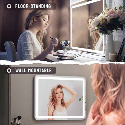 ZL ZELing Vanity Mirror with Lights, 23 Inch Large Makeup Mirror with LED Lights