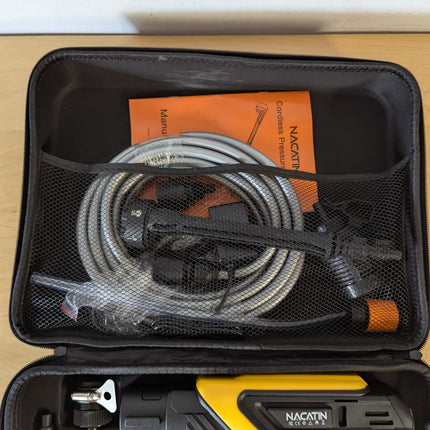 Incomplete — NACATIN 1000 PSI Cordless Pressure Washer, 21V 4.0Ah Brushless