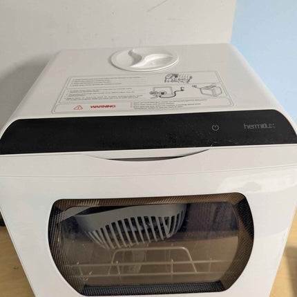 Hermitlux Countertop Dishwasher, 5 Washing Programs Portable Dishwasher With 5-Liter Built-in Water Tank For Glass Door