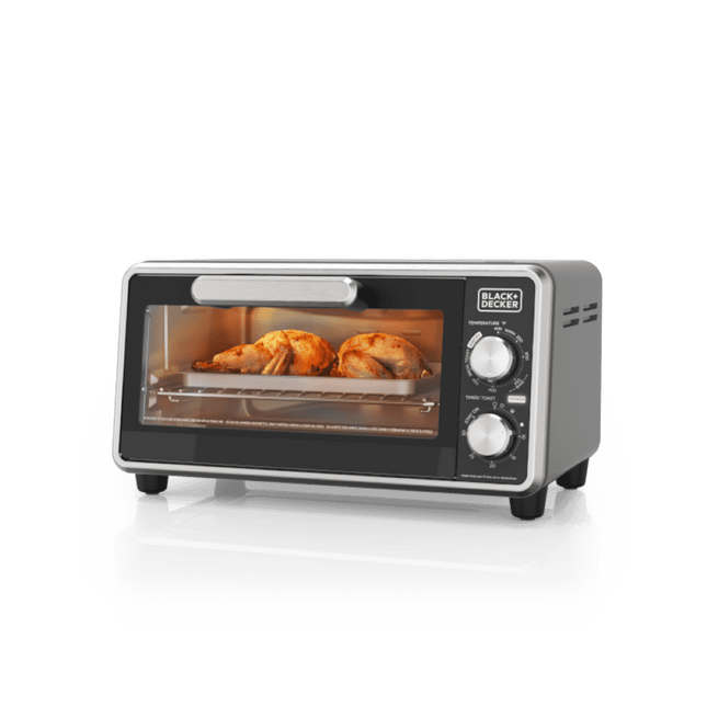Black & Decker Crisp 'n Bake Air Fry 1150 W 4-Slice Toaster Oven Stainless Steel