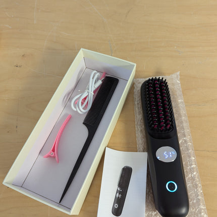 TYMO Cordless Hair Straightener Brush - Porta PRO Portable Straightening Brush f