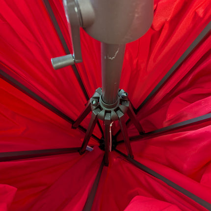 SONGMICS Patio Umbrella, 9 ft Outdoor Table Umbrella, Deck Umbrella, with 8 Ribs