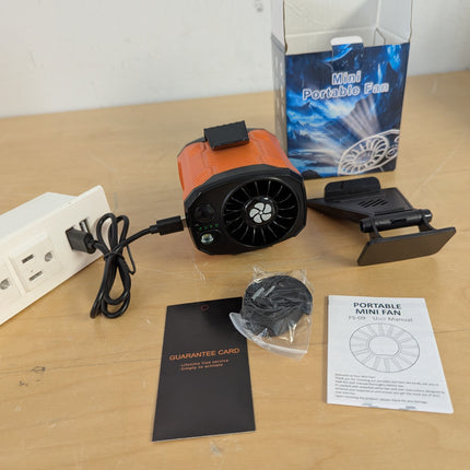 FlarePoint Portable 4-in-1 Waist/Neck/Desk Fan with Phone Stand & LED Light