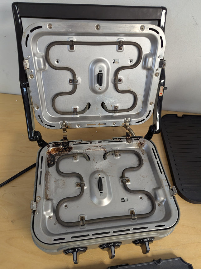 (Used-Fair) Cuisinart 5-in-1 Griddler with Reversible Nonstick Grill and Griddle