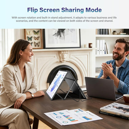 InnoView 18.5" Dual Portable Monitor 2K 200Hz 100% sRGB - Foldable & Stackable D