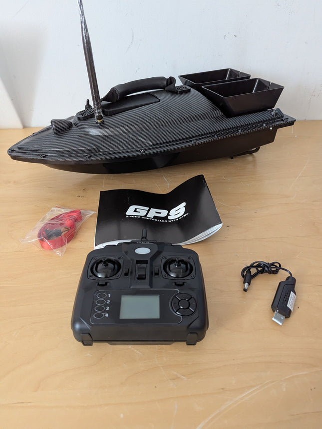 RC Fishing Bait Boat for Lake, Dual Motor Fish Finder with GPS Positioning Bait