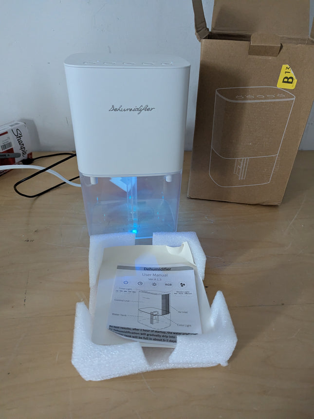 Dehumidifier 1657ML 58OZ Small Dehumidifier for Home 230 Ft² Safety Dehumidifier