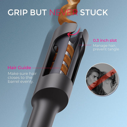 TYMO CURLPRO Automatic Rotating Curling Iron - Beach Waves Curling Wand, Portabl