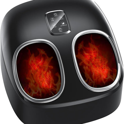 (Purple) Kainsati Shiatsu Foot Massager with Heat Feet Massager for Plantar Fasc