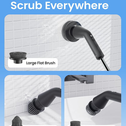 Leebein Electric Spin Scrubber, 2025 New Cordless Cleaning Brush Bathroom