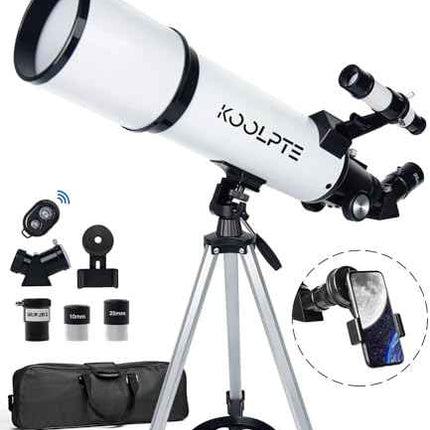 Telescope 80mm Aperture 600mm - Astronomical Portable Refracting, Fully Multi-Co