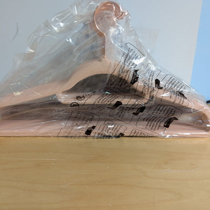 SONGMICS Velvet Hangers, Set of 50 Clothes Hanger with Rose Gold Swivel Hook, No