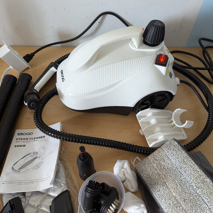 KROQO Steam Cleaner, Steam Mop with 23 Accessories, Powerful Multipurpose Portab