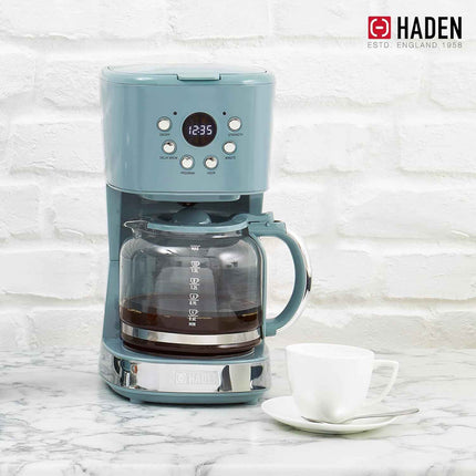 Haden Brighton Coffee Machine, 12 Cup Programmable Drip Coffee Maker with Auto S