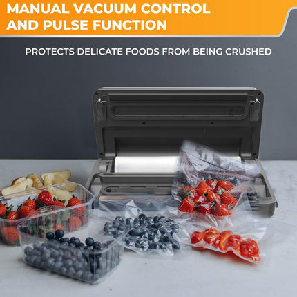 Anova Culinary Precision Vacuum Sealer Pro with Bag Cutter & Accessory Port, Wet Mode, One-Hand Use (No Bags)