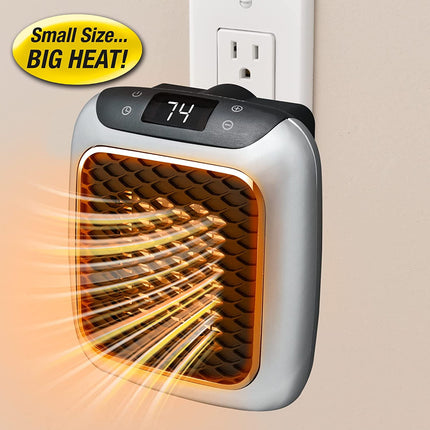 Handy Heater Turbo 800 Plug-In Electric Wall Outlet Space Heater with Adjustable