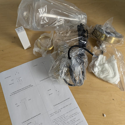 TACDANDM 4.92'' Gold Clear 1-Light Teardrop Glass Pendant Light Adjustable Moder