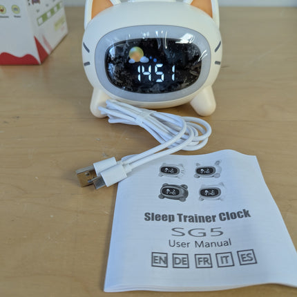 ANALOI Kids Alarm Clock Ok to Wake Alarm Clock for Kids, Toddlers Night Light Cl