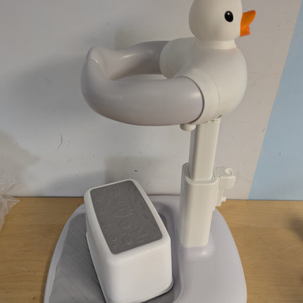 Adjustable Height Baby Shower Stand with Anti-Slip Base,Bath Shower Standing Sup