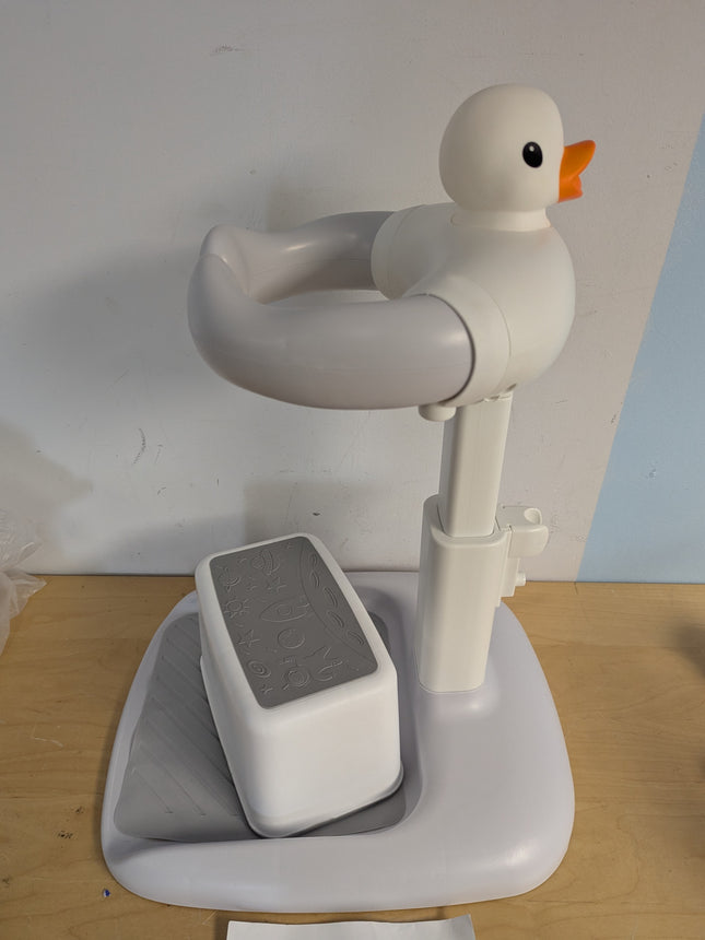 Adjustable Height Baby Shower Stand with Anti-Slip Base,Bath Shower Standing Sup