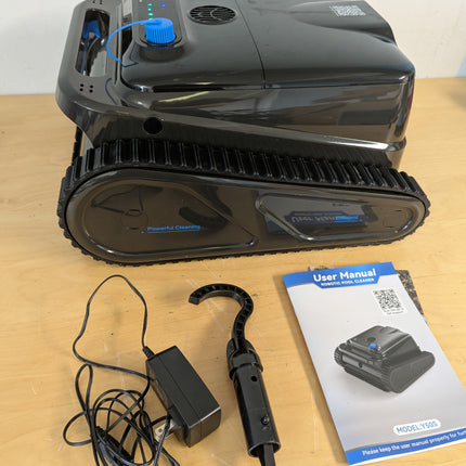 OUCAXIA Y50S Cordless Robotic Pool Cleaner, 110W Wall-Climbing Pool Vacuum with 4 Modes & 4L Filter Basket