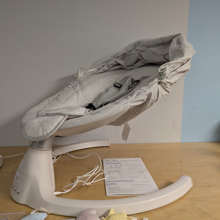 Jool Baby Nova Baby Swing for Infants with Bluetooth Music, Remote, 5 Motion Levels and Removable Canopy, Stone