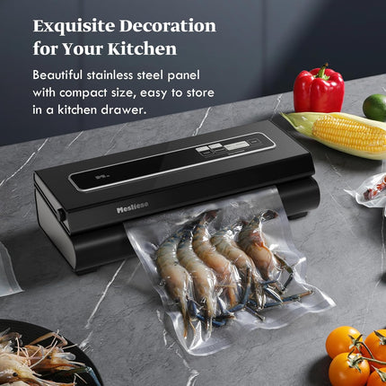 Mesliese Vacuum Sealer Machine Powerful 90Kpa Precision 6-in-1 Compact Vacuum Fo