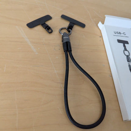 Adjustable Phone Chain Powerful 240W USB C Cable Phone Lanyard for Fast Charging