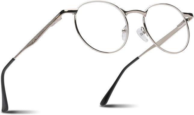 2SeeLife Round Metal Wire Rimmed Reading Glasses for Men & Women – Medium–Wide F